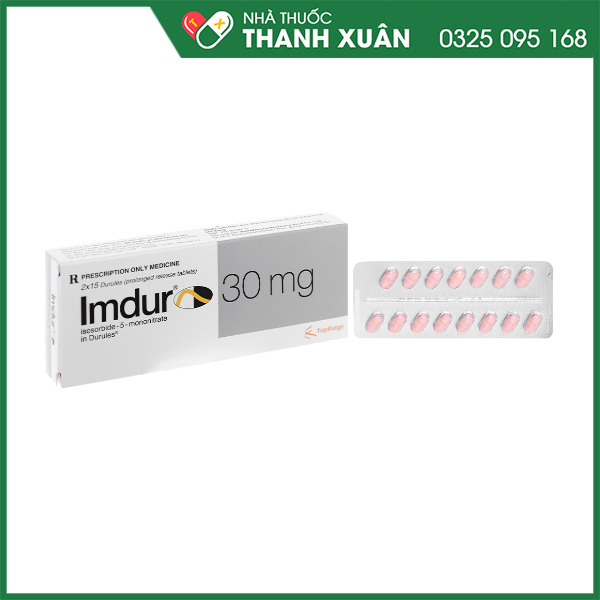 Imdur 30mg dự phòng đau thắt ngực